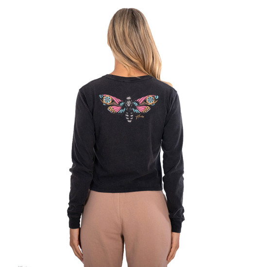 Hurley Γυναικεία μακρυμάνικη μπλούζα Oceancare Washed Butterfly Long Sleeves Tee